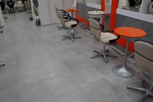 Carrelage salon de coiffure